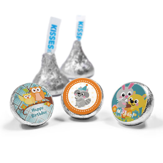 Personalized Birthday Woodland Boy Hershey's Kisses