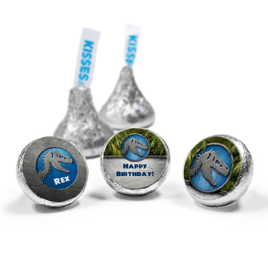 Personalized Birthday Dinosaur Themed Hershey's Kisses