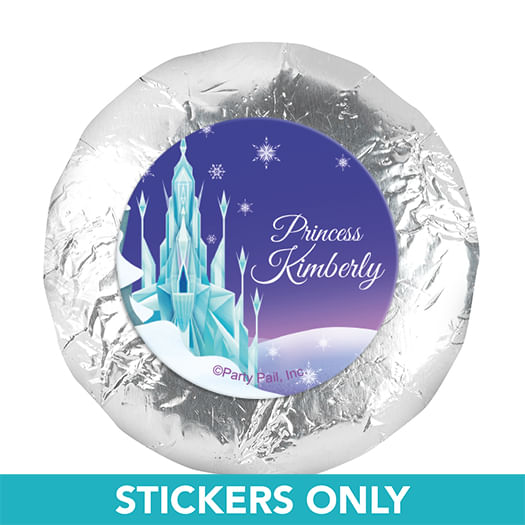 Personalized Birthday Ice Princess 1.25" Stickers (48 Stickers)