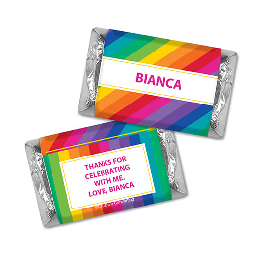 Personalized Birthday Rainbow Hershey's Miniatures