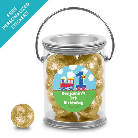 Birthday Personalized Paint Can Train 1st Birthday (25 Pack)