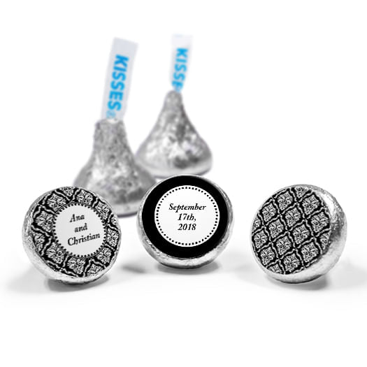 Personalized Wedding Demask Hershey's Kisses