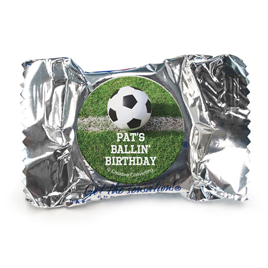 Personalized Birthday Soccer Balls York Peppermint Patties - pack of 70