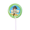 Birthday Personalized Small Swirly Pop Pirate Theme (24 Pack)