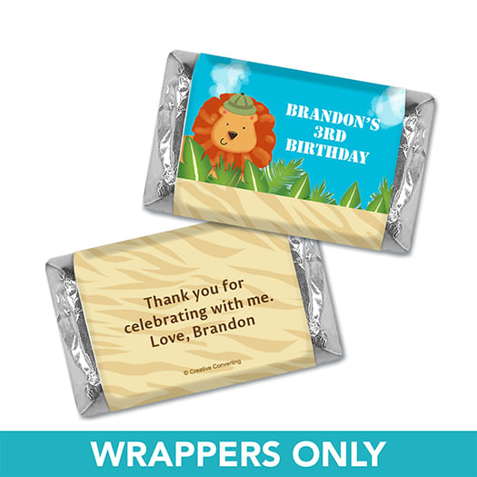 Personalized Birthday Safari Miniatures Wrappers