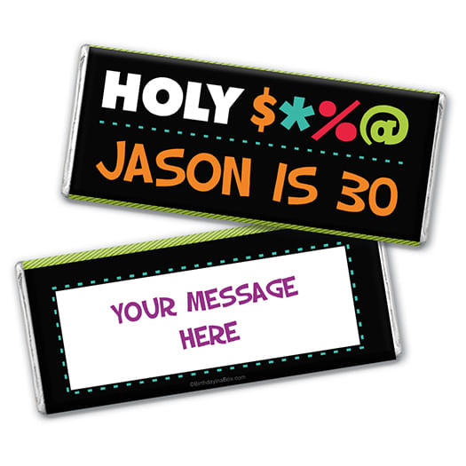 Personalized Birthday Bleep Hershey's Milk Chocolate Bar & Wrapper