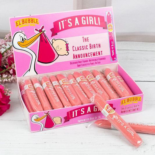 "It's A Girl!" Bubble Gum Cigars