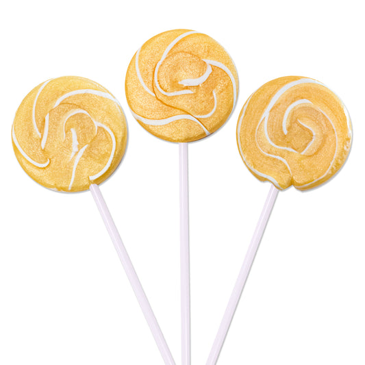 Gold Orange Swirly Pop