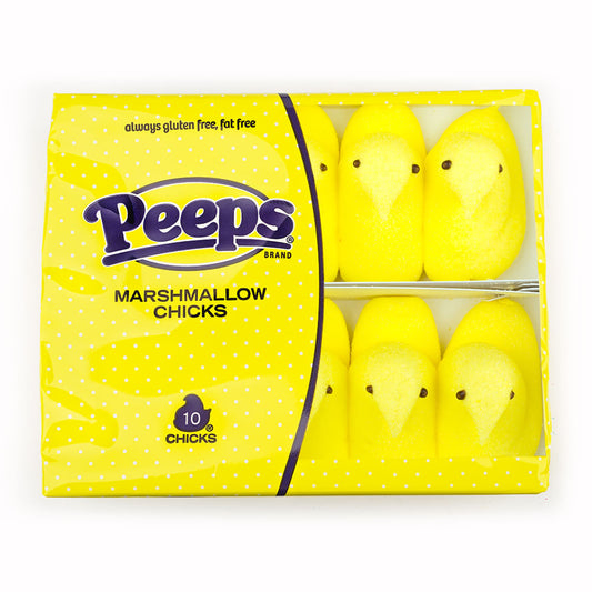 Marshmallow PEEPS Yellow Chicks - 10 pack