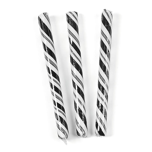 Black Hard Candy Sticks - Black Cherry Flavor