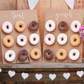 Rustic Country Donut Wall