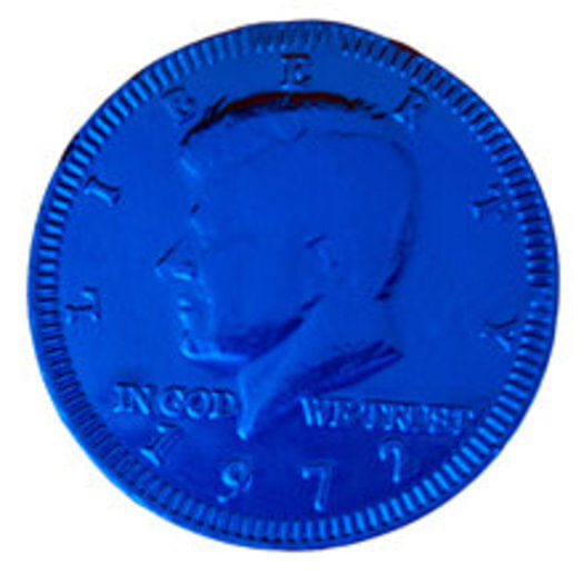 Fresch Milk Chocolate Coins Dark Blue Foil