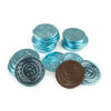 Just Candy Light Blue Foil Chocolate Coins