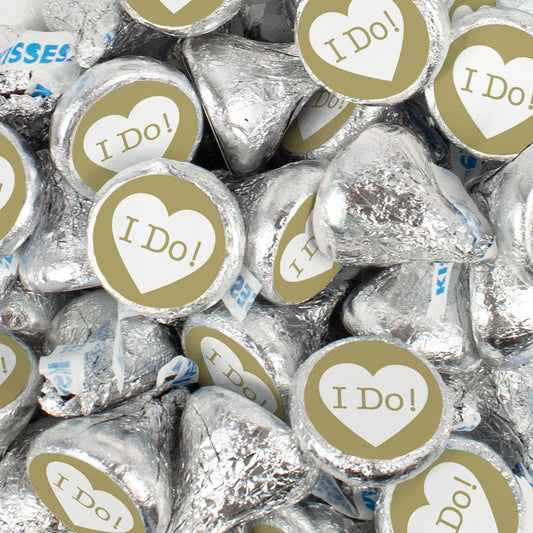 I Do Wedding Stickered Hershey's Kisses - 90 ct