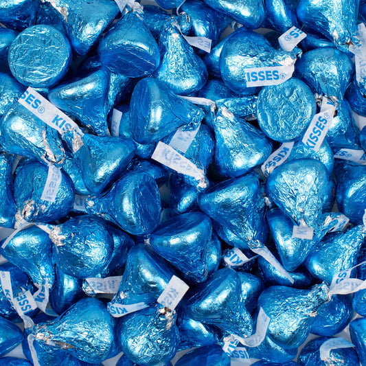 Blue Hershey's Kisses Foil Wrapped Bulk Chocolate Candy