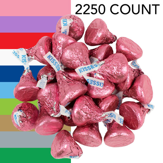 Hershey's Kisses Bulk Candy - All Colors - 22.5 lb Case (Approx. 2,250 Pieces)