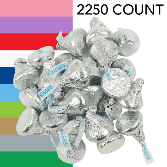 Hershey's Kisses Bulk Candy - All Colors - 22.5 lb Case (Approx. 2,250 Pieces)