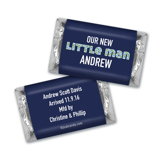 Baby Boy Announcement Personalized Hershey's Miniatures