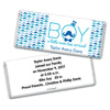 Baby Boy Announcement Personalized Chocolate Bar Wrappers "Oh Boy" Mustache