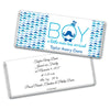 Baby Boy Announcement Personalized Chocolate Bar Wrappers "Oh Boy" Mustache