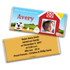 Baby Boy Announcement Personalized Chocolate Bar Wrappers Barnyard with Photo