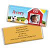 Baby Boy Announcement Personalized Chocolate Bar Wrappers Barnyard with Photo