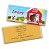 Baby Boy Announcement Personalized Chocolate Bar Wrappers Barnyard with Photo