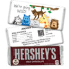 Baby Boy Announcement Personalized Hershey's Milk Chocolate Bar Going Wild Jungle Animals