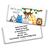 Baby Boy Announcement Personalized Hershey's Milk Chocolate Bar Going Wild Jungle Animals