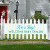 Personalized It's a Boy Stripes Boy Baby Announcement 5 Ft. Banner