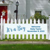 Personalized It's a Boy Chevron Boy Baby Announcement 5 Ft. Banner