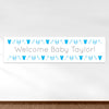 Personalized Welcome Boy Baby Announcement 5 Ft. Banner