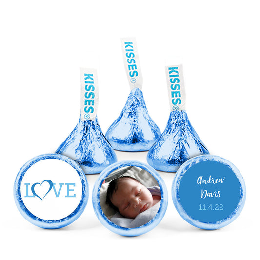 Personalized Boy Birth Announcement Love Deluxe Candy Buffet