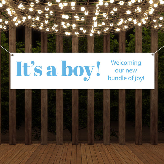 It's A Boy 5 Ft. Banner