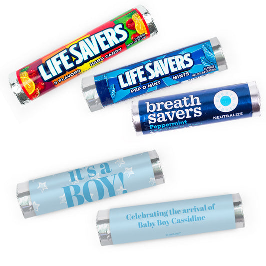 Personalized It's a Boy! LifeSavers Rolls