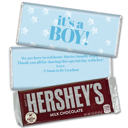 Personalized It's a Boy! Hershey's Milk Chocolate Bar