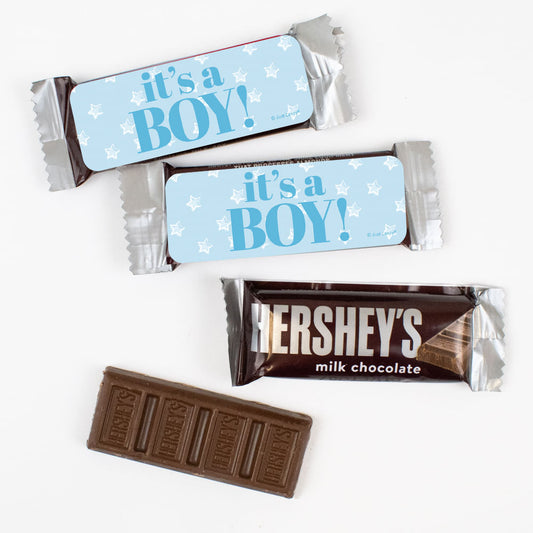 It's a Boy! Hershey's Snack Size Milk Chocolate Bars - Pack of 44