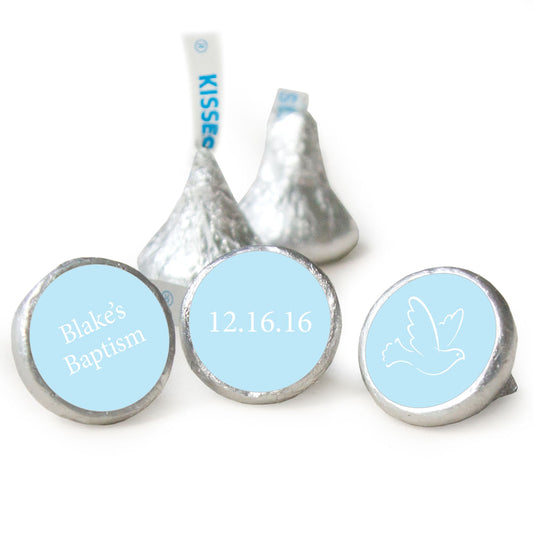 Baptism Personalized Hershey's Kisses Dove Frame Message Assembled Kisses