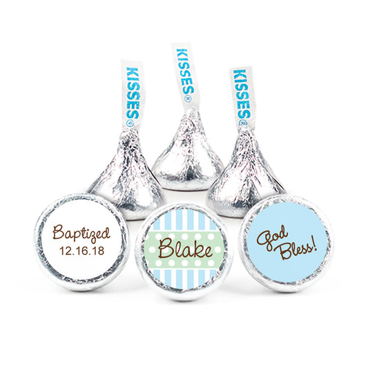 Baptism 3/4" Sticker Dots & Pinstripes (108 Stickers)