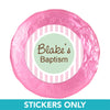 Baptism 1.25" Sticker Dots & Pinstripes (48 Stickers)