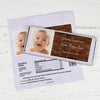 Baptism Personalized Chocolate Bar Wrappers Photo & Message