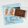 Baptism Personalized Chocolate Bar Wrappers Photo & Message