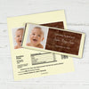 Baptism Personalized Chocolate Bar Wrappers Photo & Message