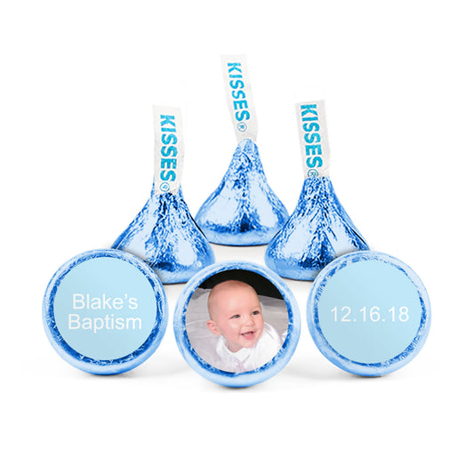 Add Your Photo Baptism Stickers Personalized Kisses Candy Assembled Kisses