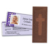 Baptism Personalized Embossed Cross Chocolate Bar Foto con Lunares