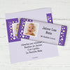 Baptism Personalized Chocolate Bar Wrappers Foto con Lunares