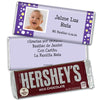 Baptism Personalized Hershey's Milk Chocolate Bar Foto con Lunares