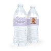 Personalized Girl Baptism Photo and Scroll Water Bottle Labels (5 Labels)