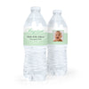 Personalized Girl Baptism Photo and Scroll Water Bottle Labels (5 Labels)