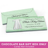 Deluxe Personalized Baptism Gown Candy Bar Favor Box